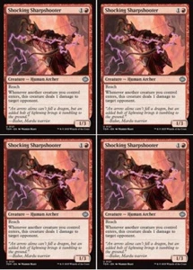 MTG - 4x SHOCKING SHARPSHOOTER - Tarkir Dragonstorm (U) - Picture 1 of 1