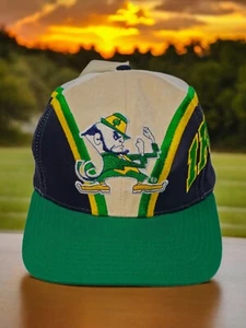 NWT Vintage Notre Dame Fighting Irish SnapBack Hat Top Of World Twins Enterprise - Picture 1 of 9