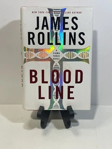 Rare James Rollins BLOOD LINE Hard Cover DJ Like New 1st Edition Signed/Doodled - Picture 1 of 6