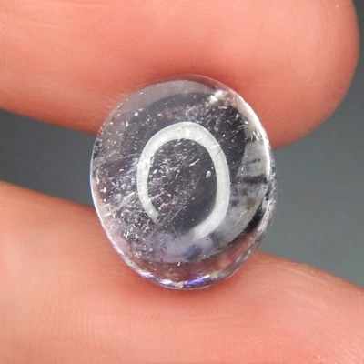 8.9ct Purple Pink Kunzite Natural Mined Unheated Transparent Wispy Veil Oval Cab - Image 1 of 4