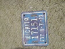 vintage bicycle license plate tag