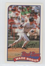1989 Topps/LJN Baseball Talk Wade Boggs #57 HOF