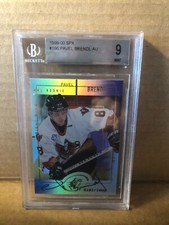 1999-00 SPx #166 Pavel Brendl AU RC BGS Graded 9 MINT