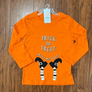 Camiseta Camiseta Just One You Carter’s Manga Larga 4T Naranja Niña Halloween Camiseta - Imagen 1 de 4