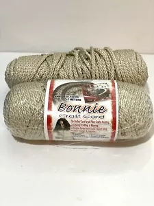 Made In USA Bonnie Craft Cord Macrame 4mm- 50 Yards Pearl New Other - Picture 1 of 2
