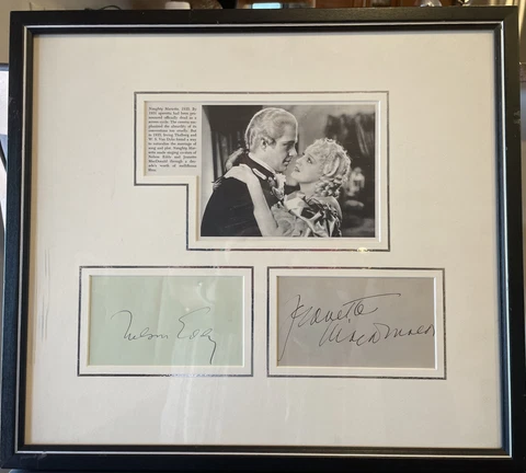 Nelson Eddy And Jeanette Mcdonald Autographed Memorabilia Cover