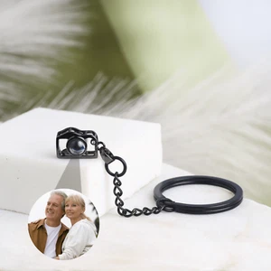 Personalized Camera Photo Projection Keychain • Photo Keyring Gift for Friend - Picture 1 of 8