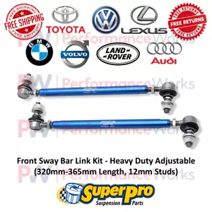 Superpro Front Sway Bar Link Kit Heavy Duty Adjustable For Volkswagen / Toyota - Picture 1 of 7