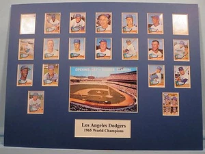 Los Angeles Dodgers led by Sandy Koufax & Don Drysdale  - 1965 World Champions - Picture 1 of 1