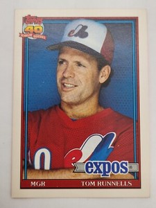 1991 Topps Traded #103T Tom Runnells Montreal Expos baseball Card