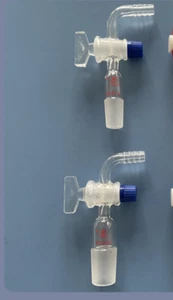 90 bend Inlet adapter glass plug glass valve vacuum adapter 24/29 14/23 19/26 - Bild 1 von 1