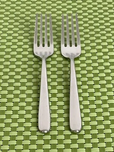 Sambonet HANNAH Stainless 2 Dinner Forks Glossy Flatware - 8" - Picture 1 of 10