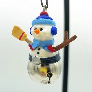 Christmas Bells Hallmark Miniature Ornament 1997 #3 Snowman - Picture 1 of 5