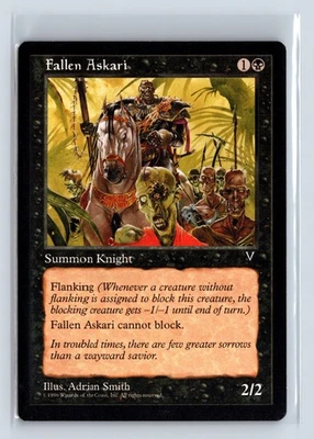 (4x) FALLEN ASKARI – MTG Magic the Gathering Card – Visions – Common - Image 1 of 4