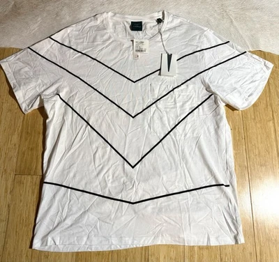 Kent & Curwen Men's Short Sleeve Shirt White Striped Black Short Sleeve Size XXL - Image 1 of 4