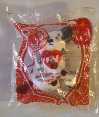 TY 2009 McDonald’s 30 Years Happy Meal Beanie Babies Hydrant The Dog #23 Toy NEW - Image 1 of 3