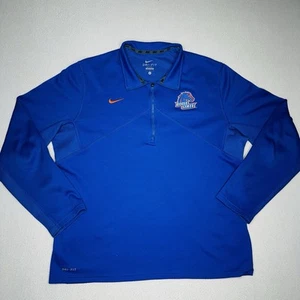 Dri Fit Nike Boise State Broncos blau 1/4 Reißverschluss Pullover Herren Large Langarm - Bild 1 von 12