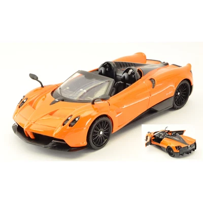 PAGANI HUAYRA ROADSTER 2018 ORANGE 1:24 Motormax Auto Stradali Modellino Nuovo - Immagine 1 di 3
