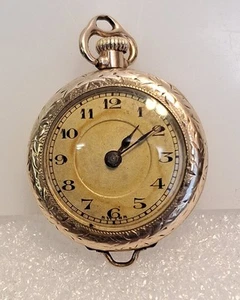 Vintage A. Lecoultre Pendant Or Pocket Watch 15 Jewels  - Picture 1 of 20