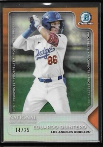 2025 Bowman Chrome NSCC National Eduardo Quintero Orange Refractor TP-11 /25 - Bild 1 von 2