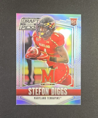 Stefon Diggs 2015 Panini Prizm Draft Picks Silver Prizm Rookie RC #243 Maryland - Image 1 of 2