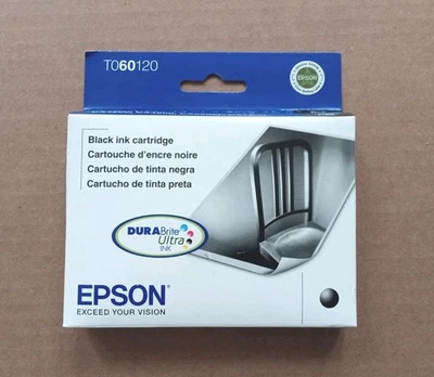 Epson Black Ink Cartridge T060120 Genuine Exp: 10/2012 NIB SEALED - Image 1 of 4
