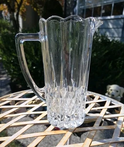 Vintage Cristal D'Arques Durand Longchamp Pint Pitcher 6” Clear Glass - Picture 1 of 9