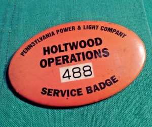 Insignia de servicio de operaciones Holtwood Old Pennsylvania Power & Light Co #488 naranja - Imagen 1 de 3