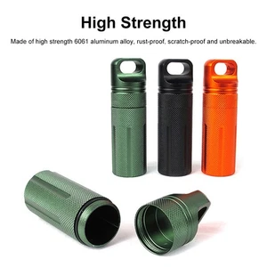 New 1PC EDC Survival Kit Waterproof Seal Bottle Capsule Storage Container Tool - Picture 1 of 11