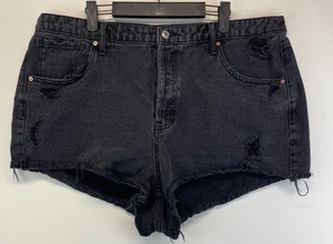 Wild Fable Denim Shorts - Womens Size 17 - Black - Button Fly - High Rise (3428) - Picture 1 of 17