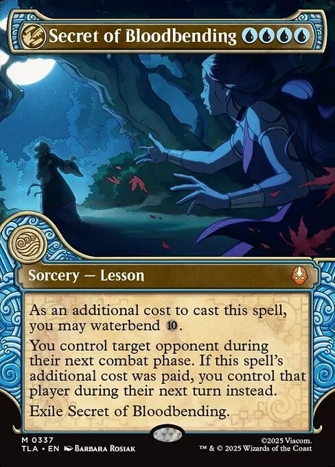 Secret of Bloodbending M Foil #337 | TLA Avatar: The Last Airbender | MTG - Image 1 of 1