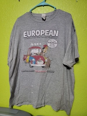 Jeff Foxworthy Redneck Hey Dog European On My Car Shirt Men's Medium Distressed  - Image 1 of 4