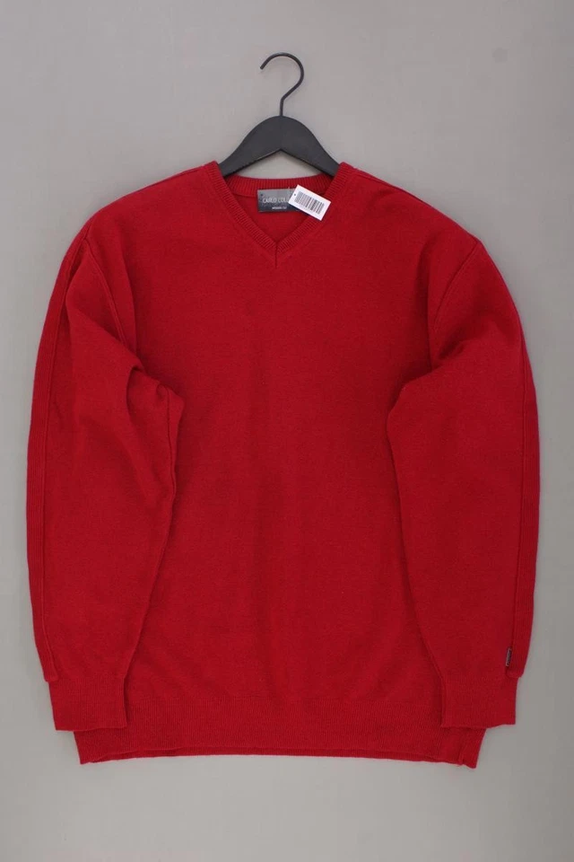 ⭐ Carlo Colucci maglione per uomo taglia 56, XXL vintage rosso di cotone ⭐ - Imagen 1 de 4
