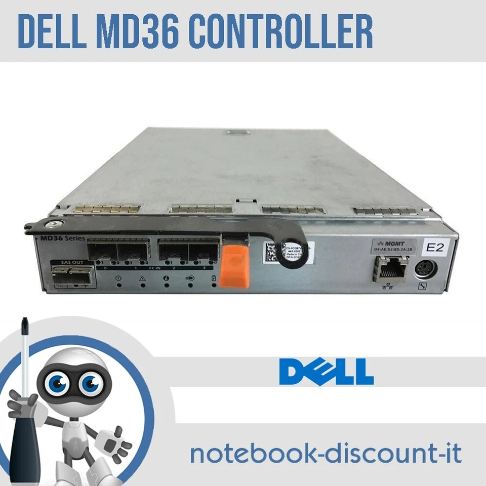 DELL E02M004 PowerVault MD3600F 3620F controller RAID storage 0J3HCT 0CG87V MD36 - Immagine 1 di 1