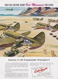 1944 Curtiss Commando Aereo Pubblicità 10/7/2022e - Foto 1 di 1