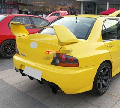 Rear High Wing Trunk Spoiler For 03-07 Mitsubishi Lancer Evolution EVO Unpainted - Image 1 of 4