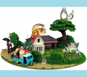My Neighbor Totoro Paper Craft Diorama Technic Art Mei Satsuki Forest Ghibli - Picture 1 of 12