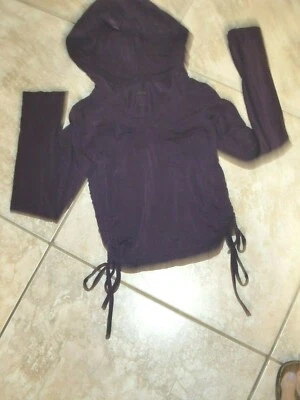 Junior~ZOBHA~HOODIE~PURPLE~STRETCH~ADJUSTABLE SIDES~PULL OVER~Sweatshirt Size XS - Image 1 of 4