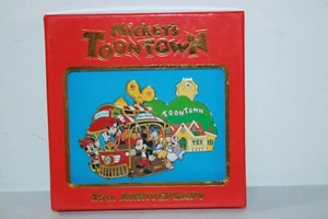 RARE Disney Mickey's ToonTown 25th Anniversary Limited Edition of 200 Jumbo Pin - Picture 1 of 8