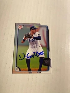 Tampa Bay Rays DANIEL ROBERTSON Signed Card - Picture 1 of 1