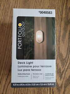 portfolio outdoor light 1 Deck light, outdoor, White, non-solar deck lights