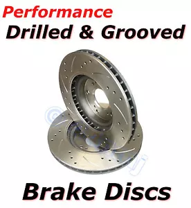 Performance Upgrade Drilled & Grooved REAR Brake Discs to fit Nissan 200sx - Picture 1 of 1