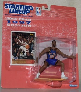 1997 STARTING LINEUP 69504 - ALLAN HOUSTON ⭐ NEW YORK KNICKS - ⭐NOS⭐ SLU - Picture 1 of 6