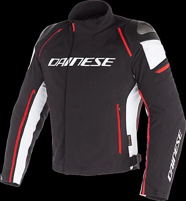Dainese Racing 3 D-Dry Size 58 Men's Motorcycle Waterproof Jacket White - Image 1 of 3