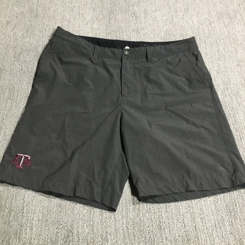 Texas A&M Aggies Tommy Bahama Shorts Mens 36 Gray Football Nylon Island Active Cover