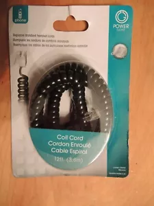 Power Gear 12 Ft Standard Phone Coil Cord - Picture 1 of 4