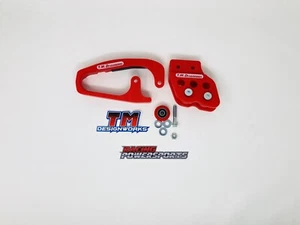 TM Designworks Red Slide & Guide Kit Aftermarket Swingarm Honda TRX450R - Picture 1 of 2