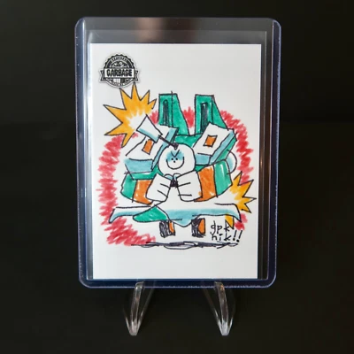 2022 GARBAGE PAIL KIDS KRASHERS SKETCH CAR ROY BOT BY GPK NIK CS - Image 1 of 2