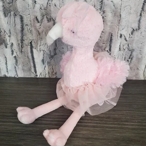 Aurora World Pinky Pink Flamingo Plush Ballerina 15" Tutu - LUXE SILKY SOFT EUC - Picture 1 of 8