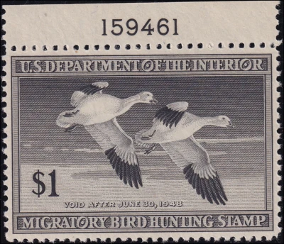 US Scott #RW14, PSE Cert Grade 90 Cert, XF w/Plate No., Mint, OG, NH, SCV $130+. - Image 1 of 2